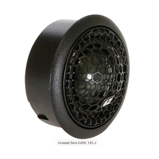Ground Zero GZHC 165.2 2-drożny pasywny zestaw głośnikowy Sound Quality o średnicy woofera 165 mm. Moc woofera 130 W RMS